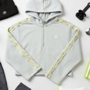 Adidas Future Icons 3-Stripes Quarter-Zip Hoodie